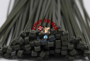2.5mm x 200mm Grey Cable Ties 100pcs