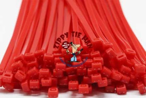 4.8mm x 300mm Red Cable Ties 100pcs