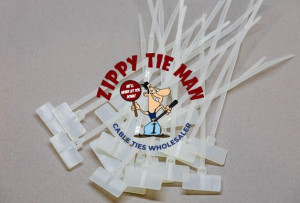 4.8mm x 200mm White Cable Markers 100pcs